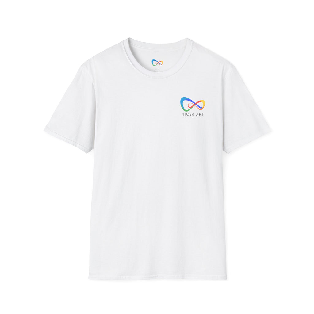 Unisex Softstyle T-Shirt with Nicer Art Design, Colorful Graphic Tee, Unique Gift for Art Lovers, Casual Wear, Art Appreciation Tee