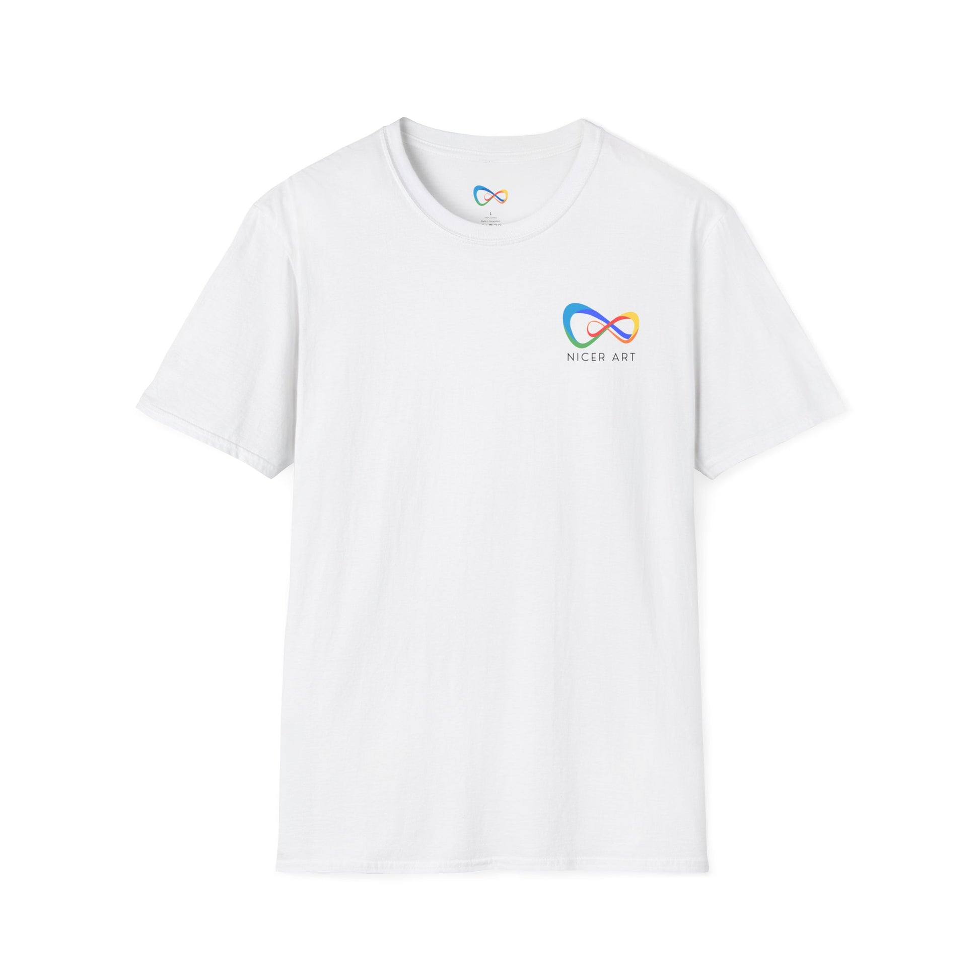 Unisex Softstyle T-Shirt with Nicer Art Design, Colorful Graphic Tee, Unique Gift for Art Lovers, Casual Wear, Art Appreciation Tee
