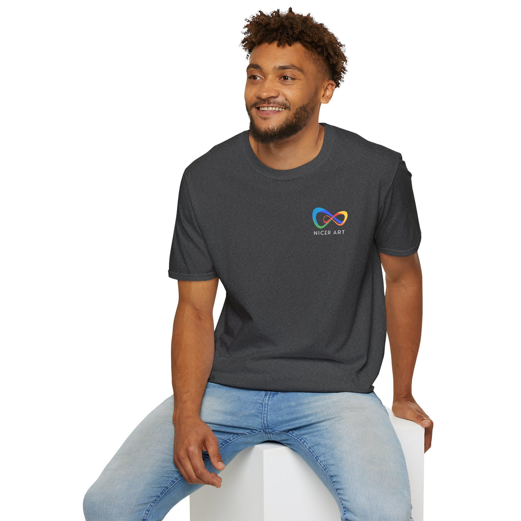 Unisex Softstyle T-Shirt with Nicer Art Design, Colorful Graphic Tee, Unique Gift for Art Lovers, Casual Wear, Art Appreciation Tee