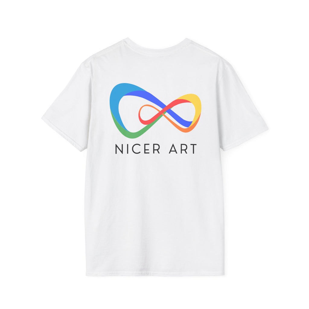 Unisex Softstyle T-Shirt with Nicer Art Design, Colorful Graphic Tee, Unique Gift for Art Lovers, Casual Wear, Art Appreciation Tee