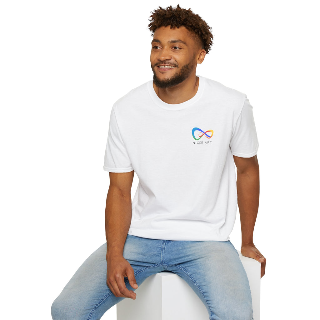 Unisex Softstyle T-Shirt with Nicer Art Design, Colorful Graphic Tee, Unique Gift for Art Lovers, Casual Wear, Art Appreciation Tee