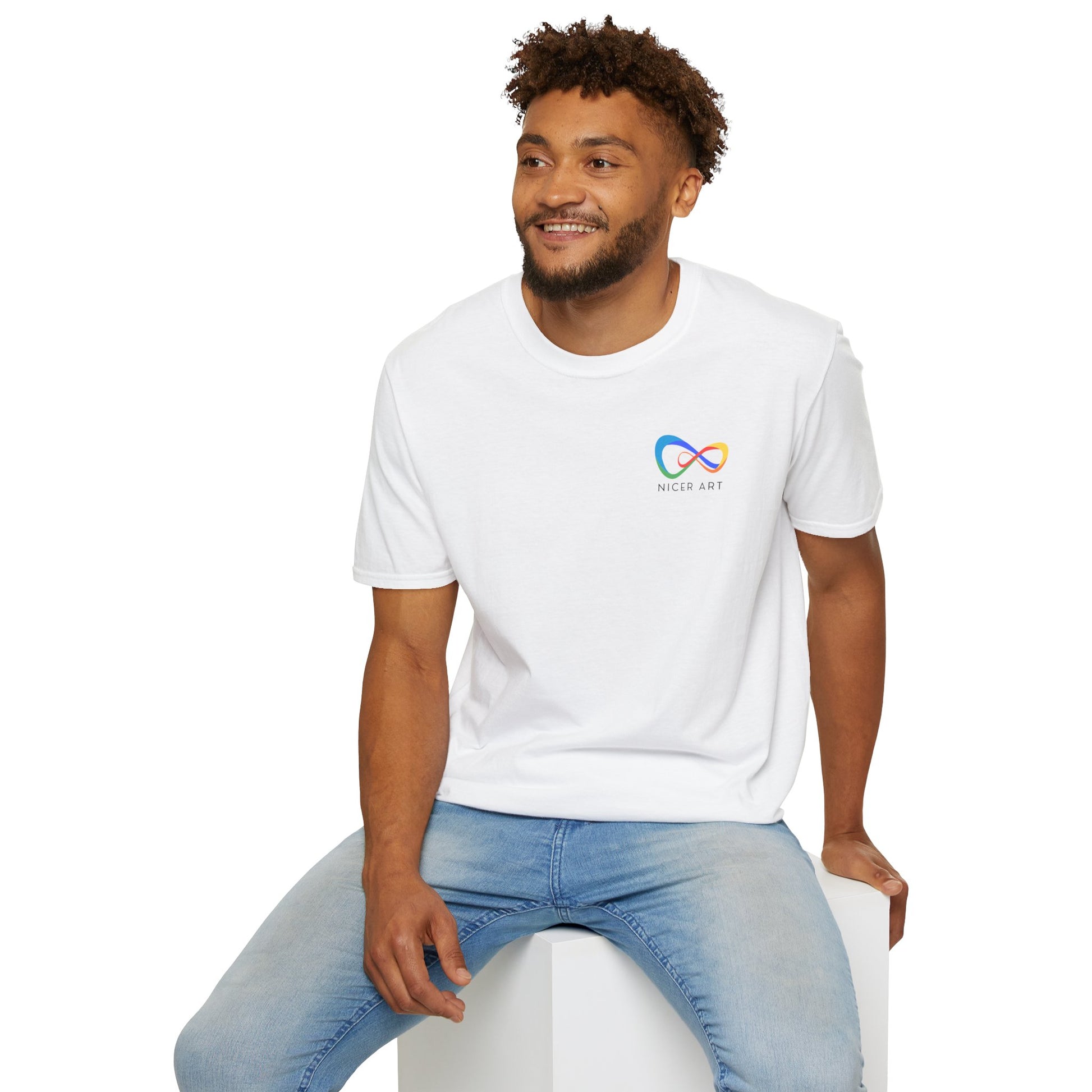 Unisex Softstyle T-Shirt with Nicer Art Design, Colorful Graphic Tee, Unique Gift for Art Lovers, Casual Wear, Art Appreciation Tee