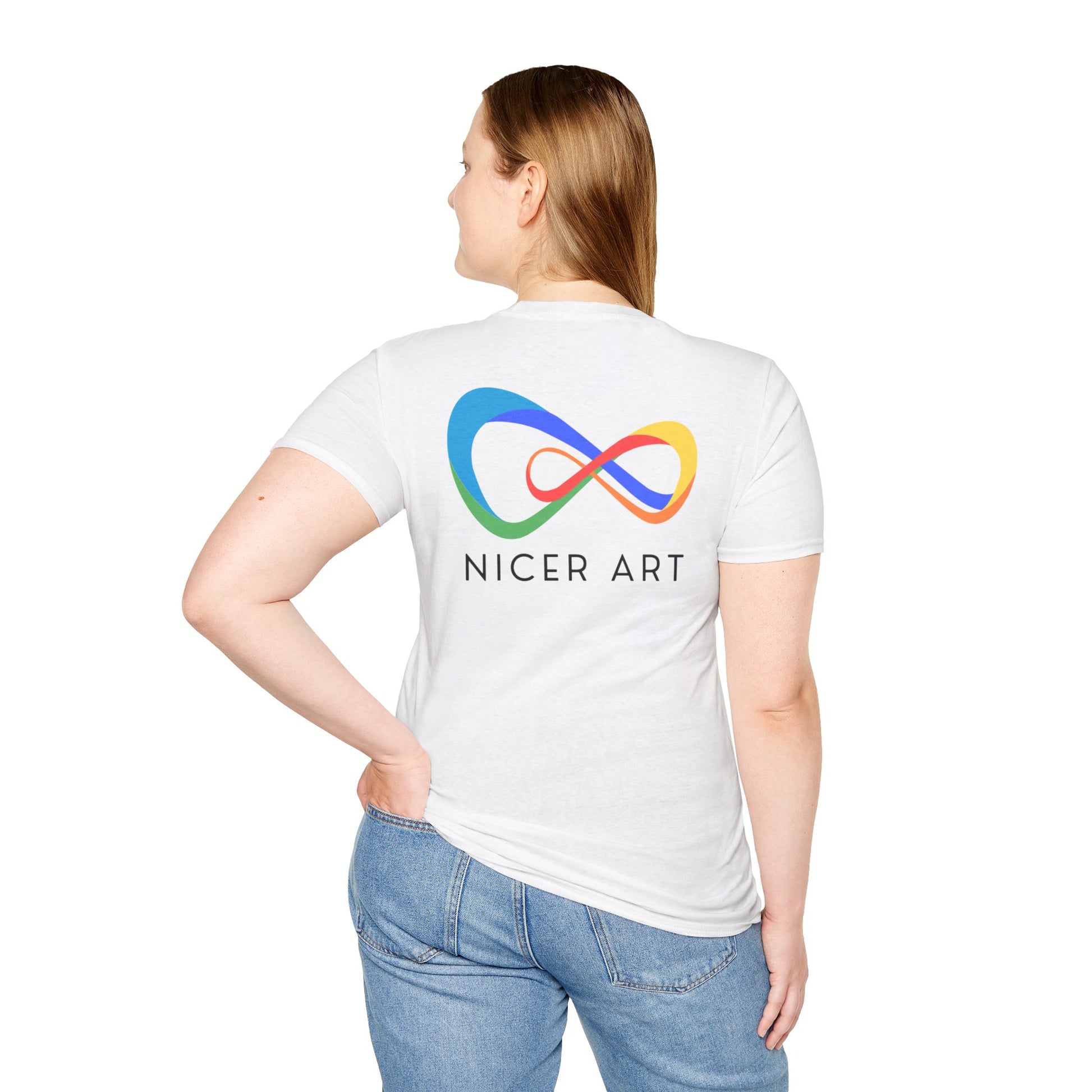Unisex Softstyle T-Shirt with Nicer Art Design, Colorful Graphic Tee, Unique Gift for Art Lovers, Casual Wear, Art Appreciation Tee